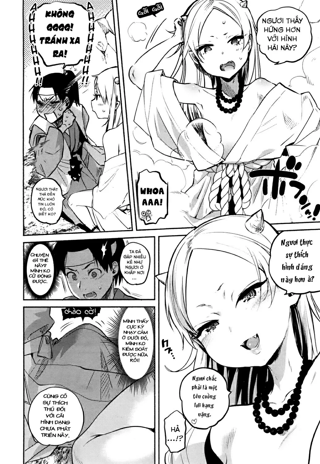 HentaiVN.net - Ảnh 10 - Sự tích Lão Bà Loli [Chương Diệt Qủy] [Nihon Lolibabaa Banashi ~Oni Taiji Hen~; 日本ロリババア話～鬼退治編 (永遠娘 参)] - Chap 1