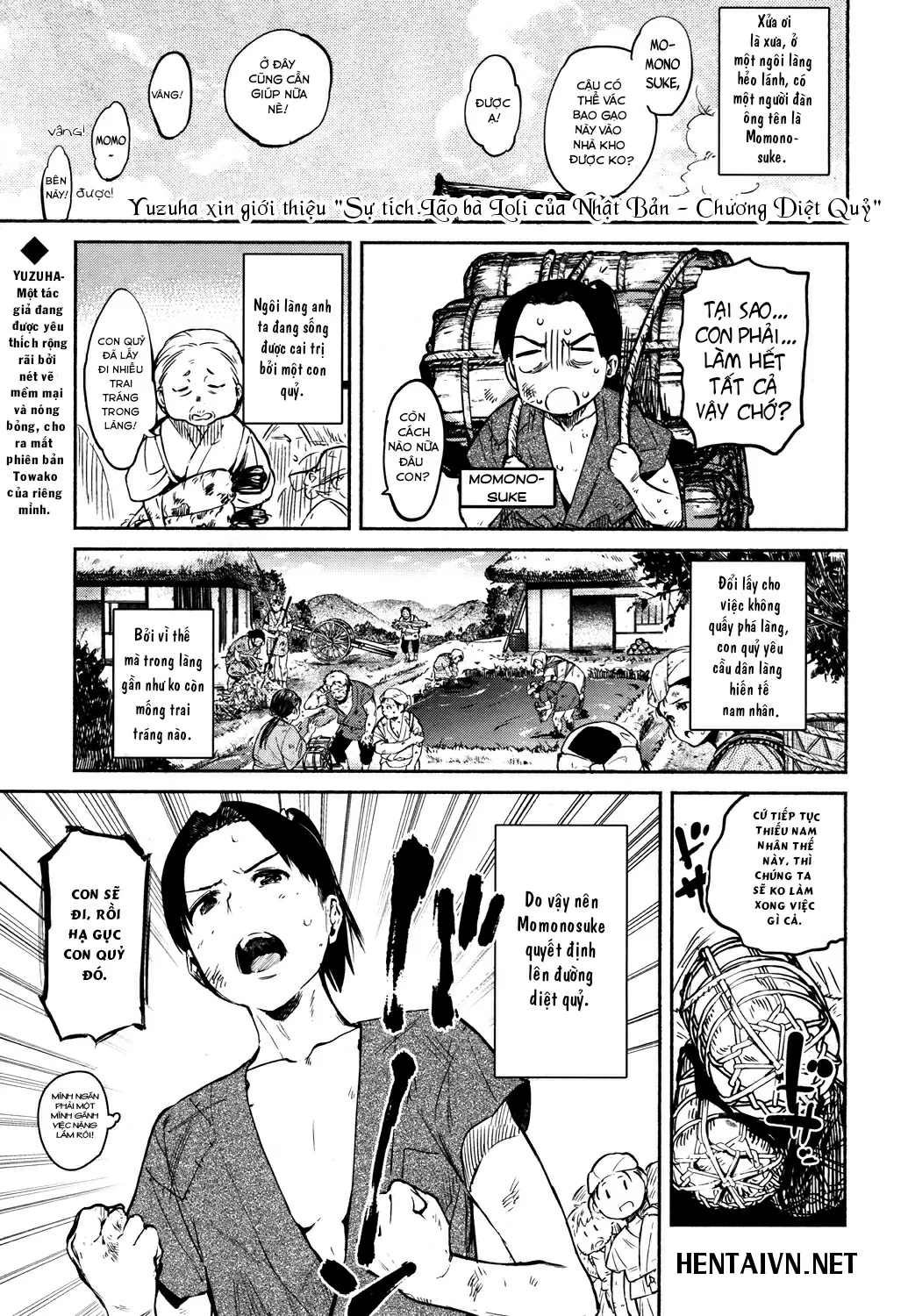 HentaiVN.net - Ảnh 3 - Sự tích Lão Bà Loli [Chương Diệt Qủy] [Nihon Lolibabaa Banashi ~Oni Taiji Hen~; 日本ロリババア話～鬼退治編 (永遠娘 参)] - Chap 1
