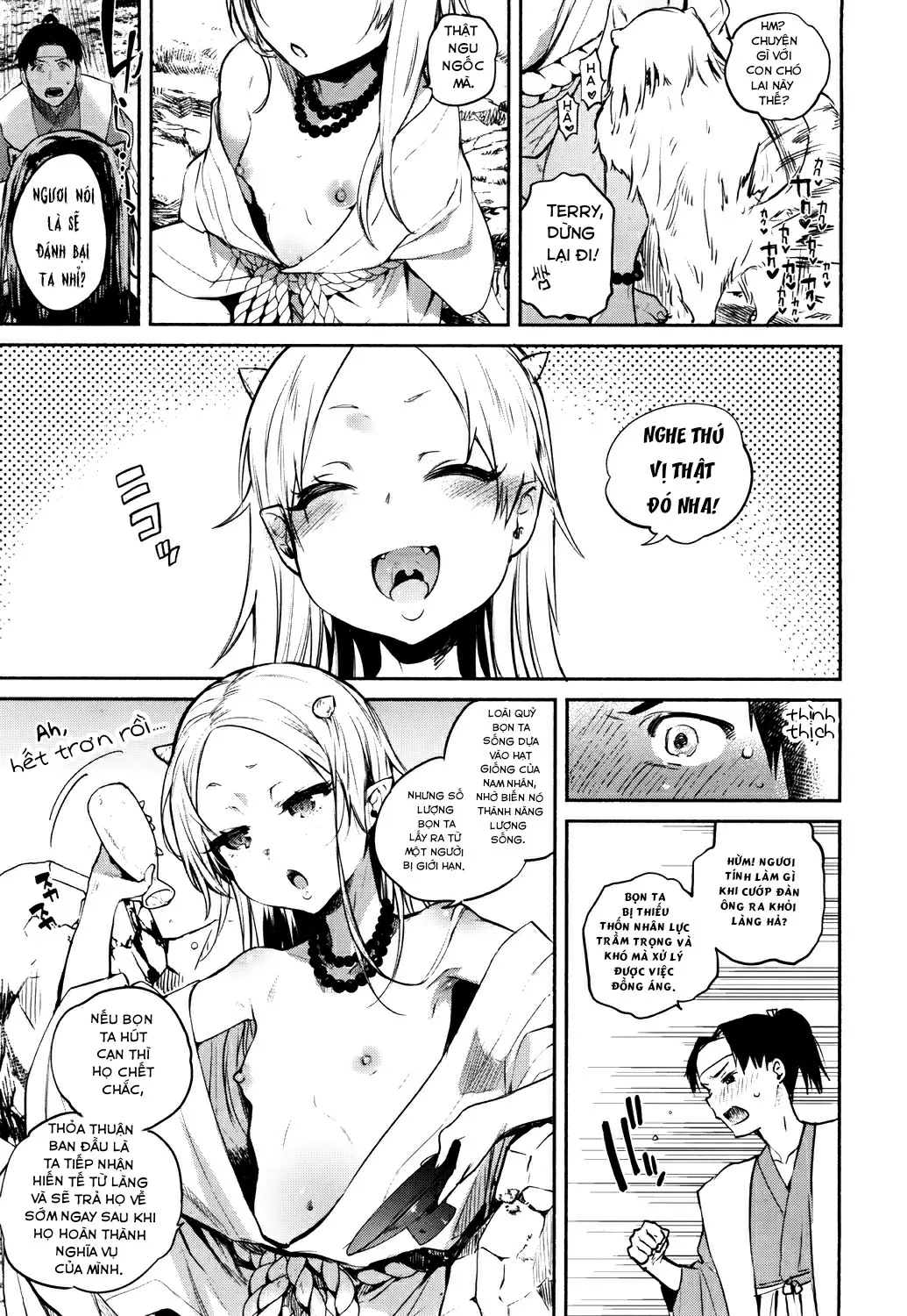 HentaiVN.net - Ảnh 7 - Sự tích Lão Bà Loli [Chương Diệt Qủy] [Nihon Lolibabaa Banashi ~Oni Taiji Hen~; 日本ロリババア話～鬼退治編 (永遠娘 参)] - Chap 1