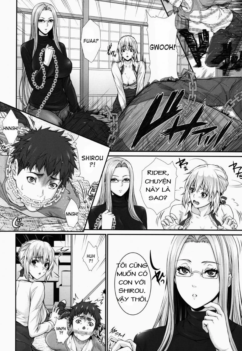 HentaiVN.net - Ảnh 7 - Shirou-Kun Harem!! Servant Hen (Fate Hollow Ataraxia, Fate Stay Night) - Chap 1