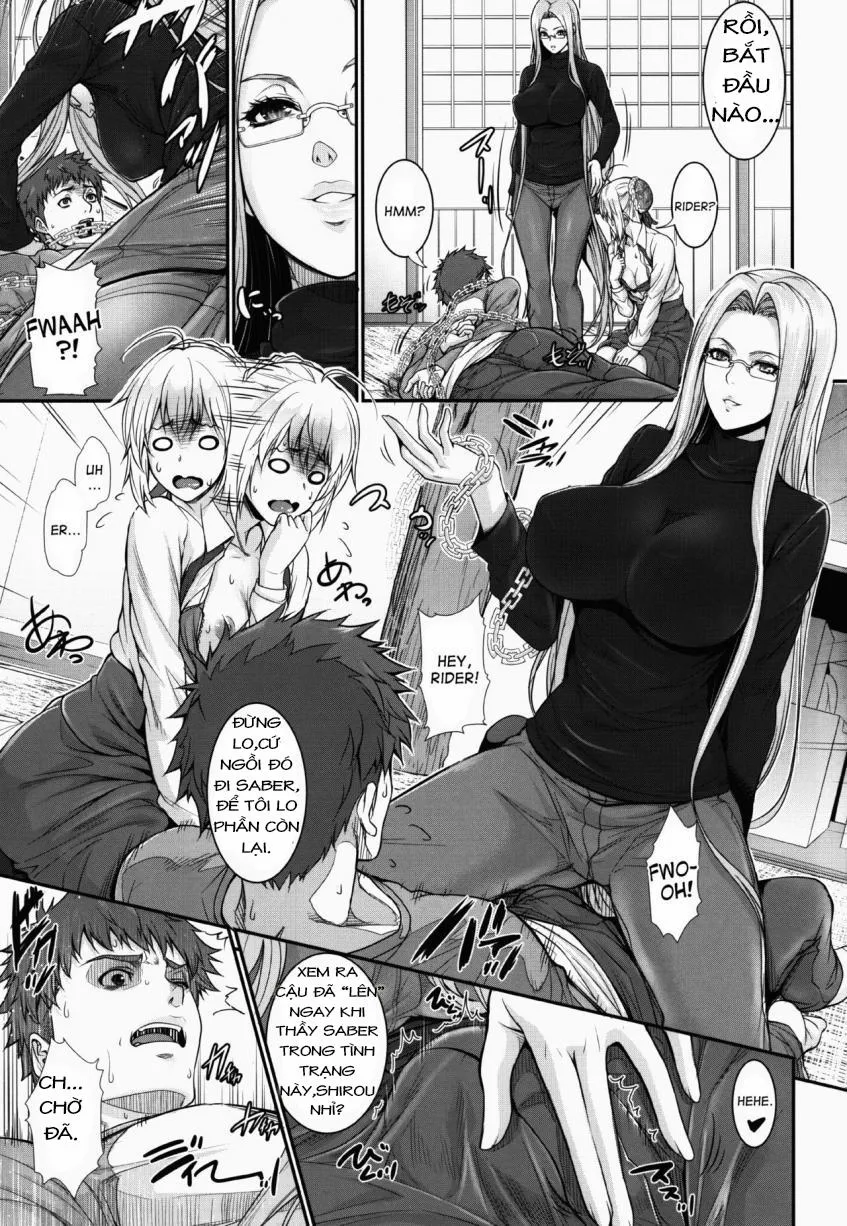 HentaiVN.net - Ảnh 8 - Shirou-Kun Harem!! Servant Hen (Fate Hollow Ataraxia, Fate Stay Night) - Chap 1