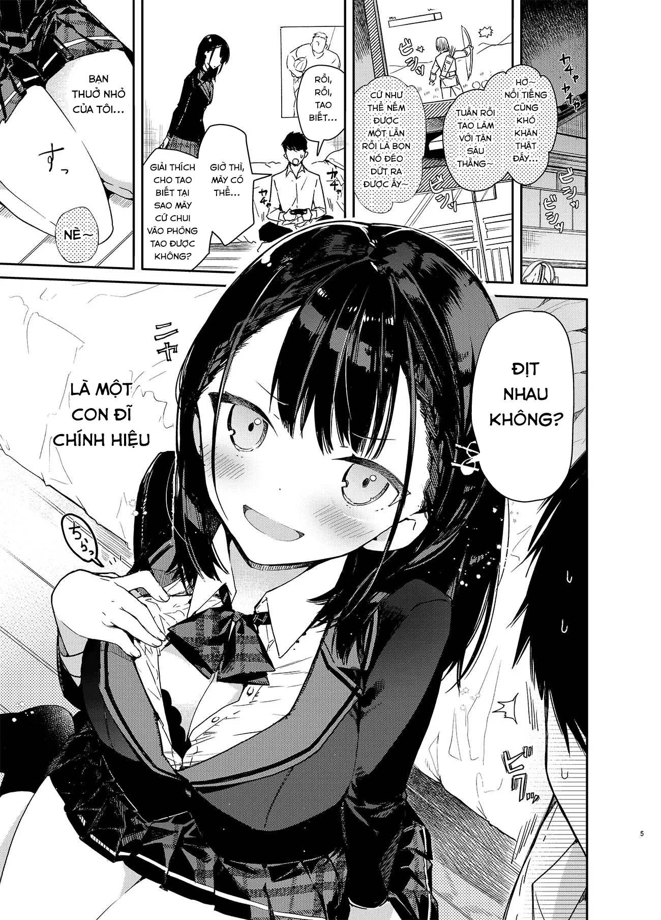 HentaiVN.net - Ảnh 6 - Cô bạn thuở nhỏ giả vờ làm đĩ của tôi [Jishou Bitch (Uso) no Osananajimi ni Tekagen Nashi Ecchi] - Chap 1