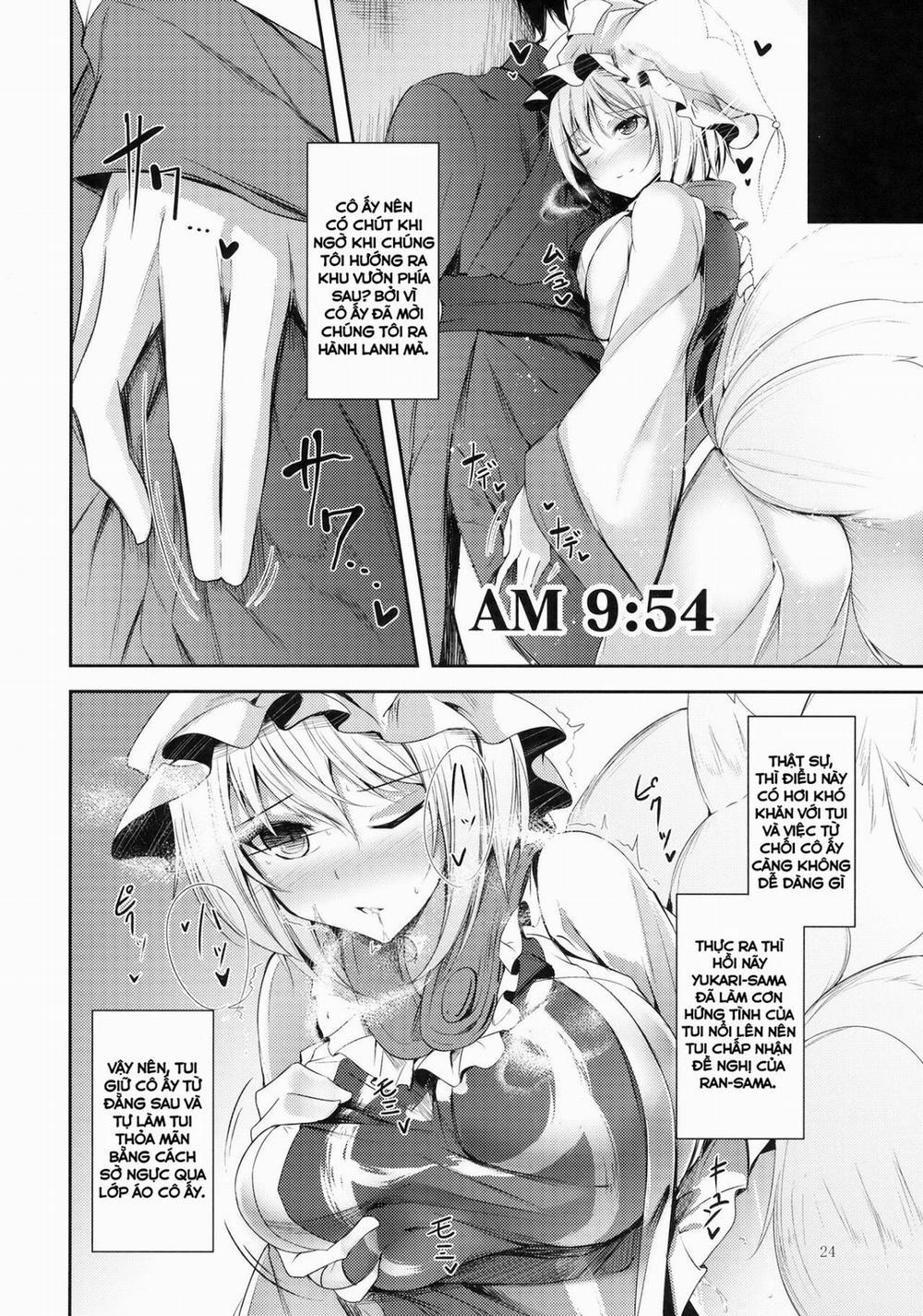 HentaiVN.net - Ảnh 23 - Mayoiga Schedule AM (Touhou) [Cậu chuyện về anh thanh niên và 3 cô gái] - Chap 1