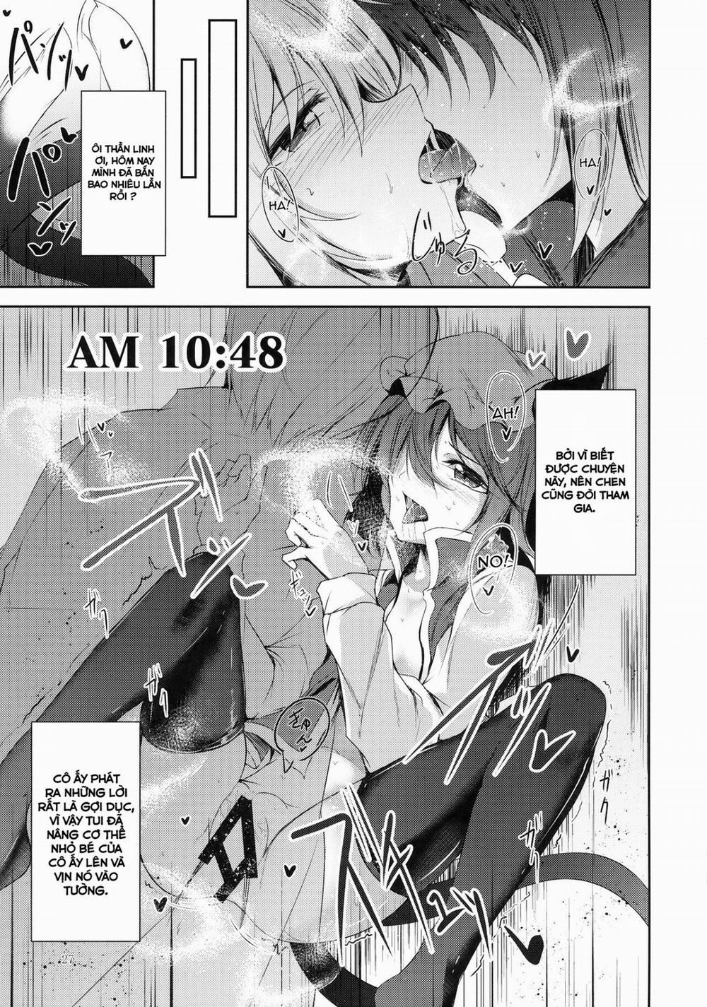 HentaiVN.net - Ảnh 26 - Mayoiga Schedule AM (Touhou) [Cậu chuyện về anh thanh niên và 3 cô gái] - Chap 1