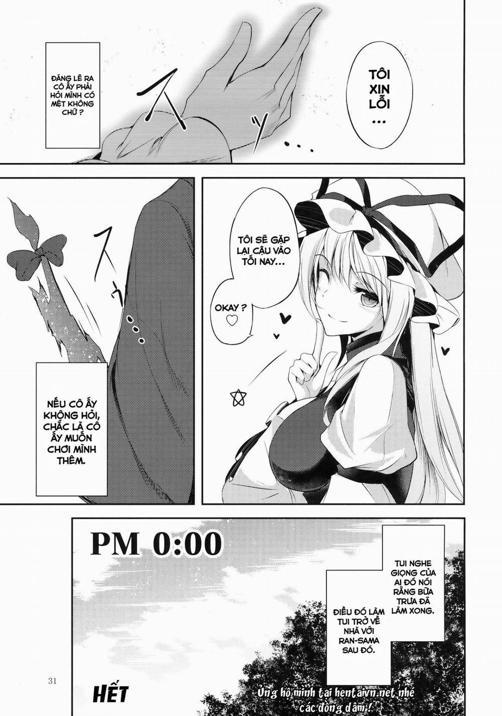 HentaiVN.net - Ảnh 30 - Mayoiga Schedule AM (Touhou) [Cậu chuyện về anh thanh niên và 3 cô gái] - Chap 1
