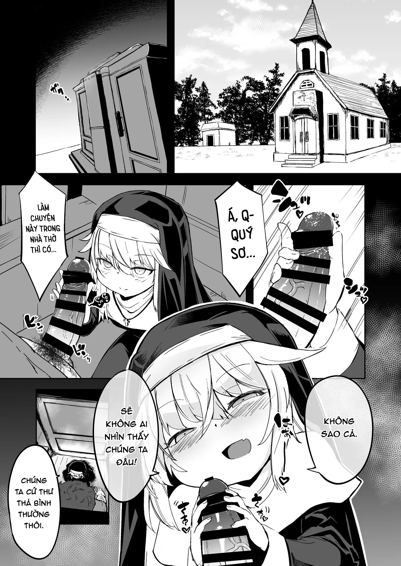 HentaiVN.net - Ảnh 3 - Zangeshitsu no Chiisana Ero Sister [The Small Nun in the Confessional] - Chap 1
