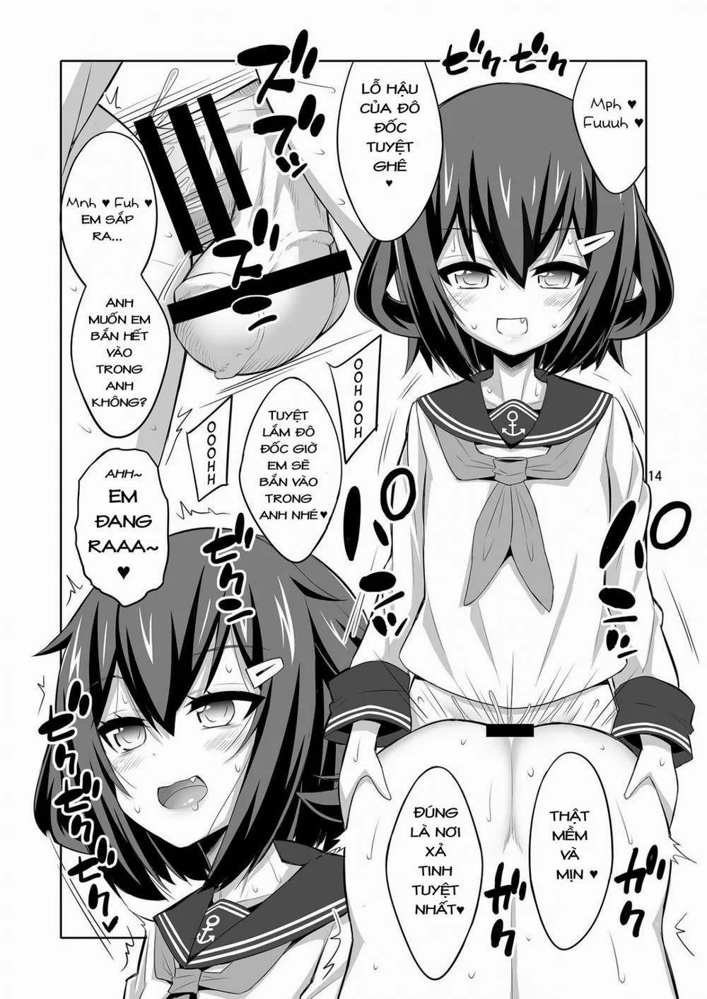HentaiVN.net - Ảnh 13 - Shireikan Futanari Ikazuchi-sama ni Okasarete minai? (Kantai Collection) - Chap 1