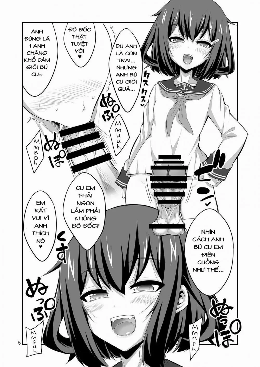 HentaiVN.net - Ảnh 4 - Shireikan Futanari Ikazuchi-sama ni Okasarete minai? (Kantai Collection) - Chap 1