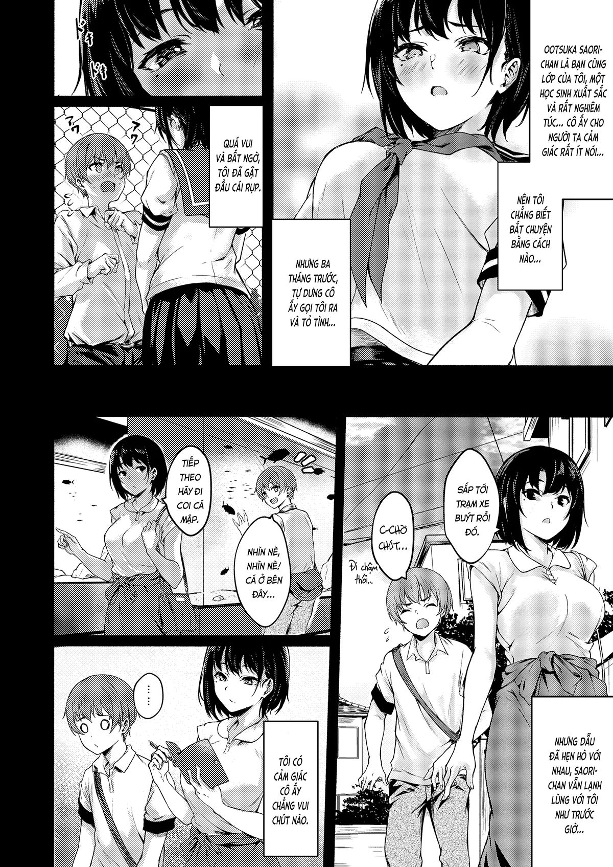 HentaiVN.net - Ảnh 4 - Saori-chan bự con, dâm mà hậu đậu (nguyên tác) [Okki na Saori-chan wa Bukiyou ni Eroi; おっきなさおりちゃんは不器用にえろい] - Chap 1