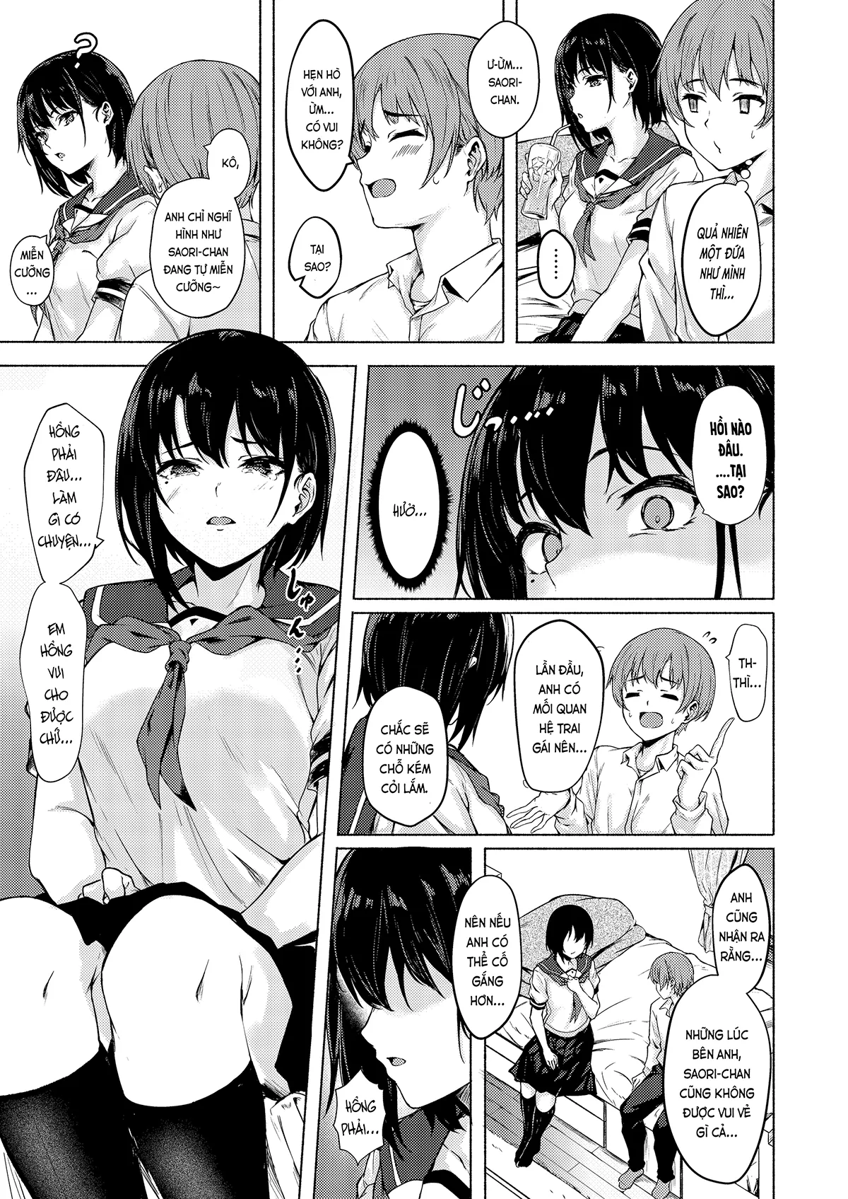 HentaiVN.net - Ảnh 5 - Saori-chan bự con, dâm mà hậu đậu (nguyên tác) [Okki na Saori-chan wa Bukiyou ni Eroi; おっきなさおりちゃんは不器用にえろい] - Chap 1