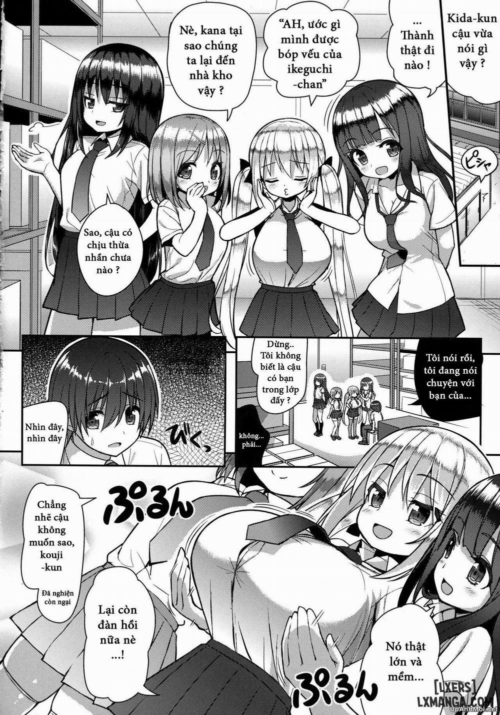 HentaiVN.net - Ảnh 3 - Gaman Shinakute Iinda yo [Tôi muốn bóp ngực của bạn] - Chap 1