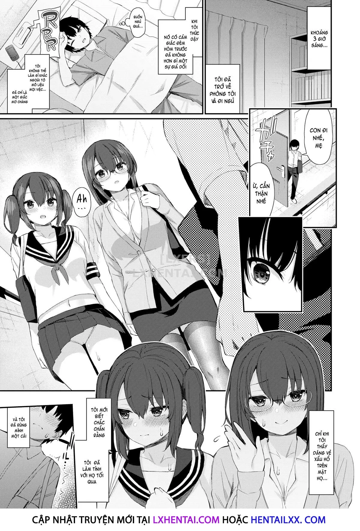 HentaiVN.net - Ảnh 20 - Teacher & Schoolgirl Sisters [Comic X-Eros #84] - Chap 1