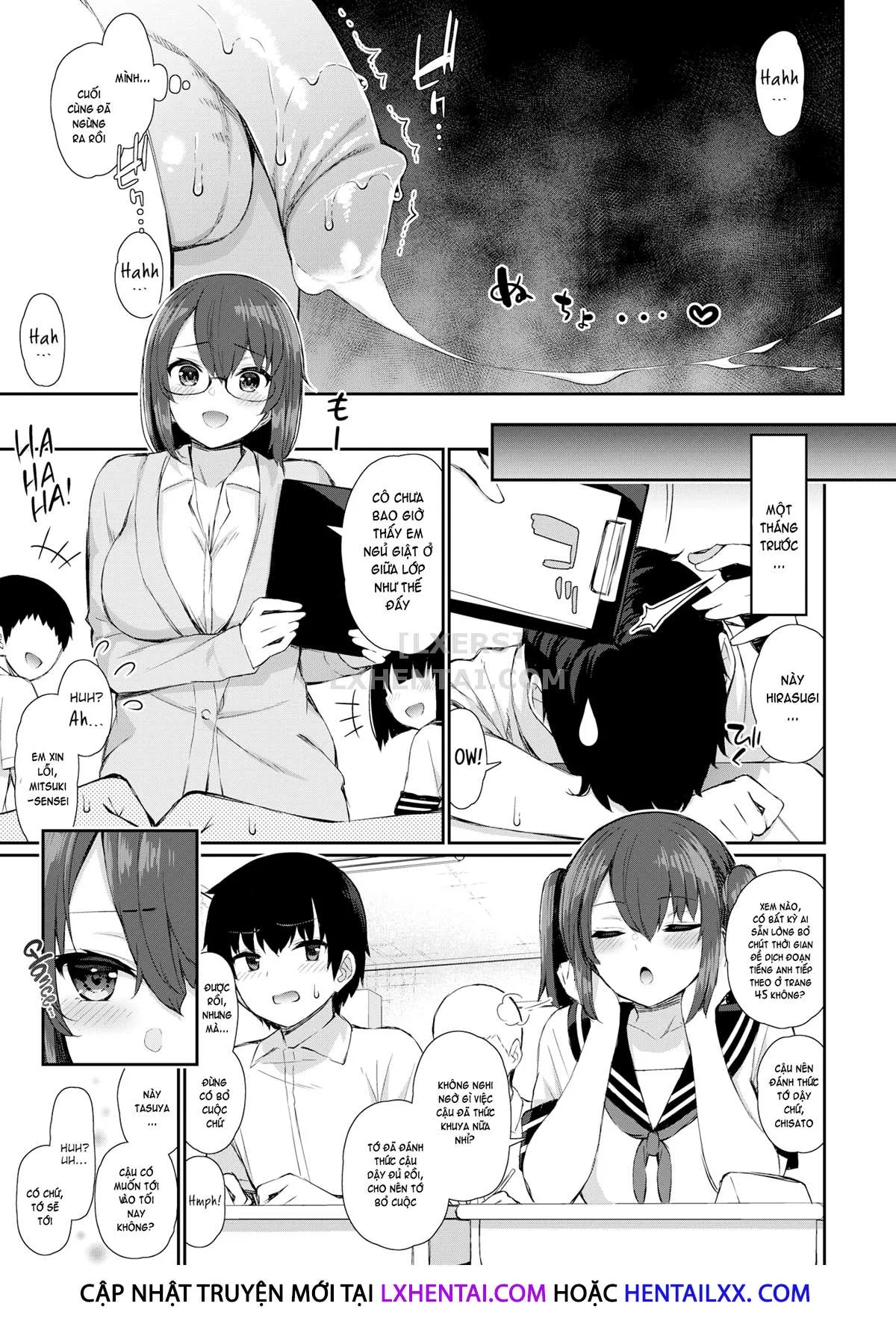 HentaiVN.net - Ảnh 4 - Teacher & Schoolgirl Sisters [Comic X-Eros #84] - Chap 1