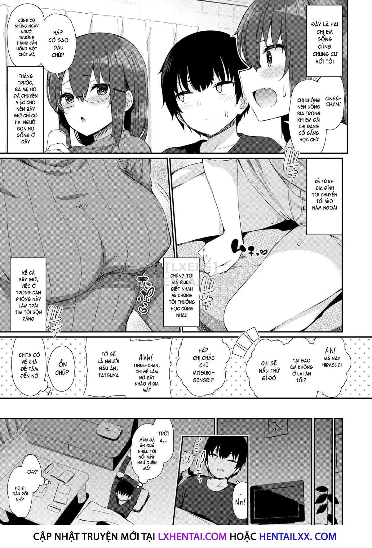 HentaiVN.net - Ảnh 6 - Teacher & Schoolgirl Sisters [Comic X-Eros #84] - Chap 1