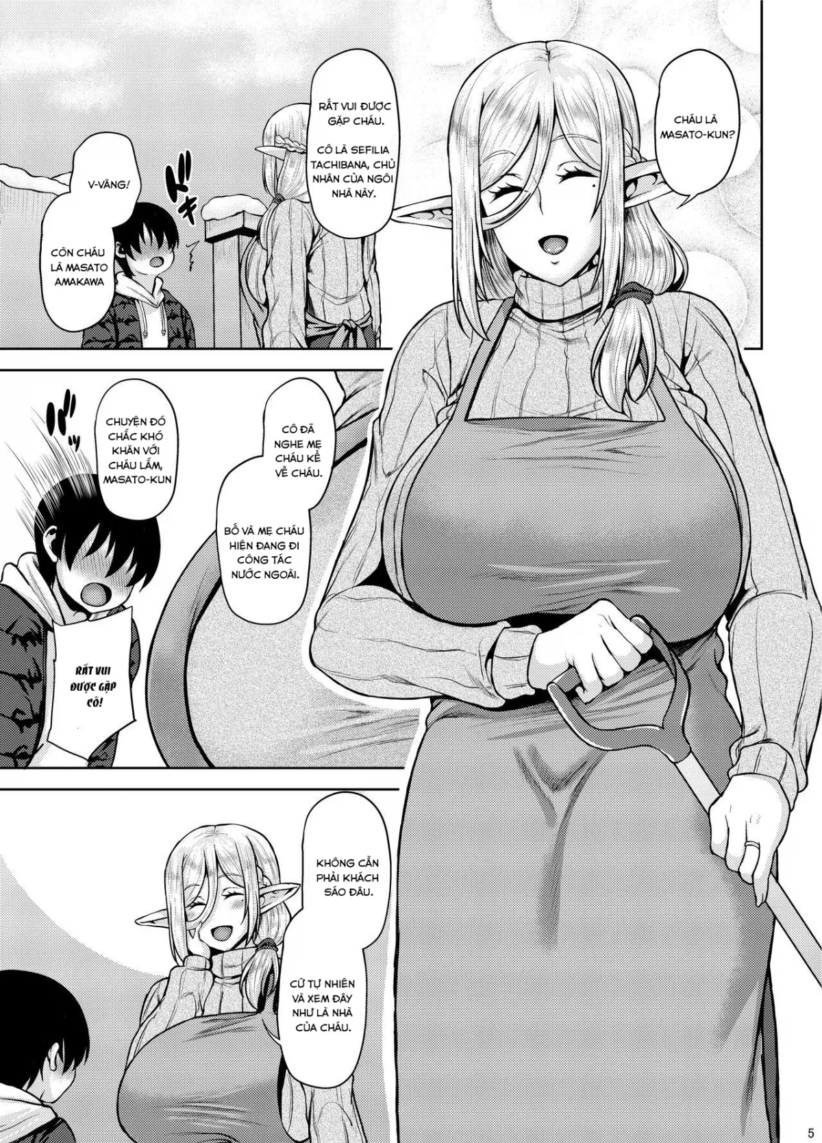 HentaiVN.net - Ảnh 4 - Miboujin Elf no Kanrinin-san to H Shichau Hon - Chap 1