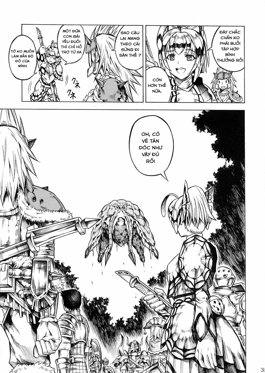 HentaiVN.net - Ảnh 36 - Solo Hunter No Seitai 2 The Second Part (Monster Hunter) - Chap 1