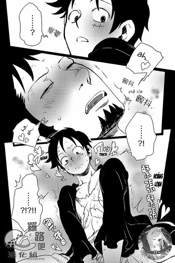 HentaiVN.net - Ảnh 12 - Trafalgar wa Gomugomu no Yume o Miru ka (One Piece) - Chap 1