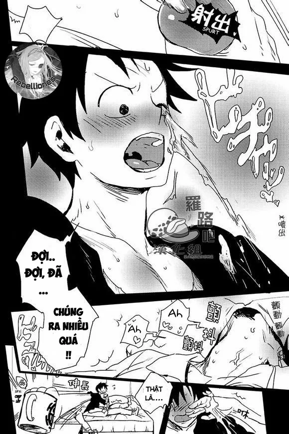 HentaiVN.net - Ảnh 14 - Trafalgar wa Gomugomu no Yume o Miru ka (One Piece) - Chap 1