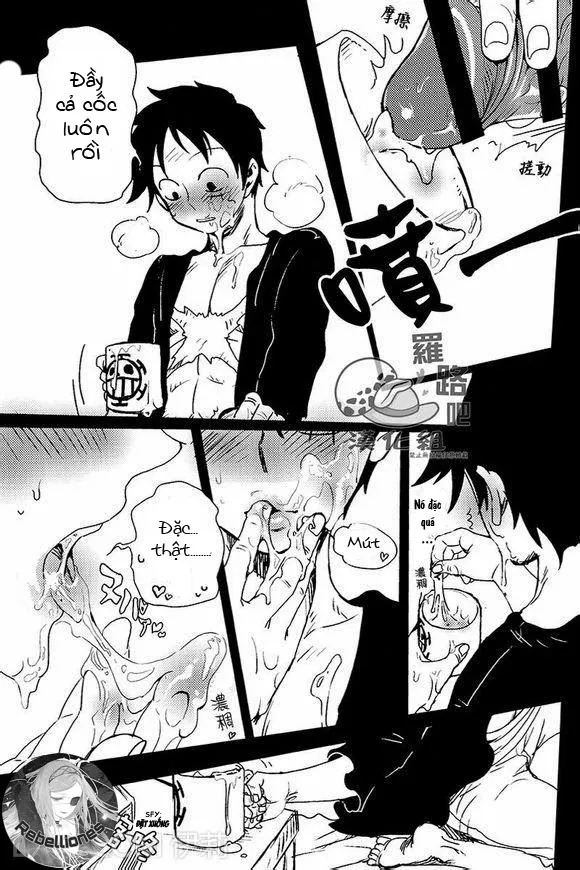 HentaiVN.net - Ảnh 15 - Trafalgar wa Gomugomu no Yume o Miru ka (One Piece) - Chap 1