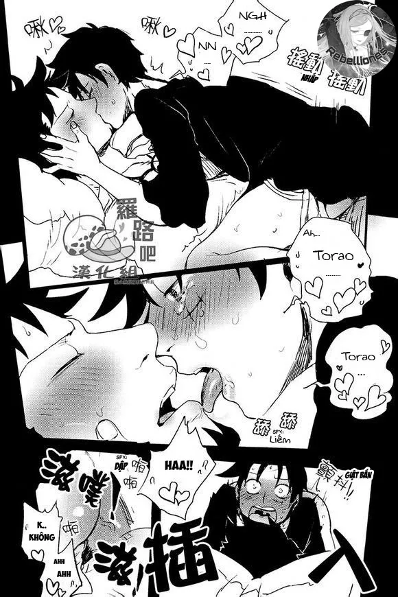 HentaiVN.net - Ảnh 20 - Trafalgar wa Gomugomu no Yume o Miru ka (One Piece) - Chap 1