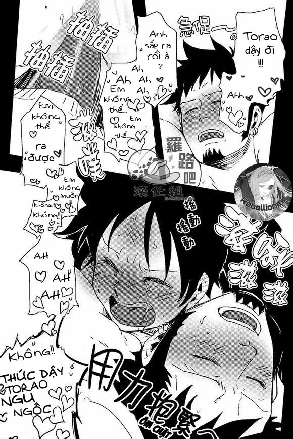 HentaiVN.net - Ảnh 21 - Trafalgar wa Gomugomu no Yume o Miru ka (One Piece) - Chap 1
