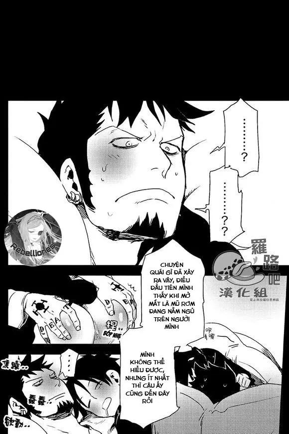 HentaiVN.net - Ảnh 24 - Trafalgar wa Gomugomu no Yume o Miru ka (One Piece) - Chap 1