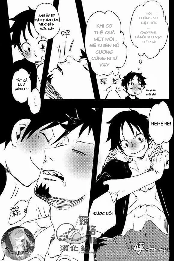 HentaiVN.net - Ảnh 7 - Trafalgar wa Gomugomu no Yume o Miru ka (One Piece) - Chap 1