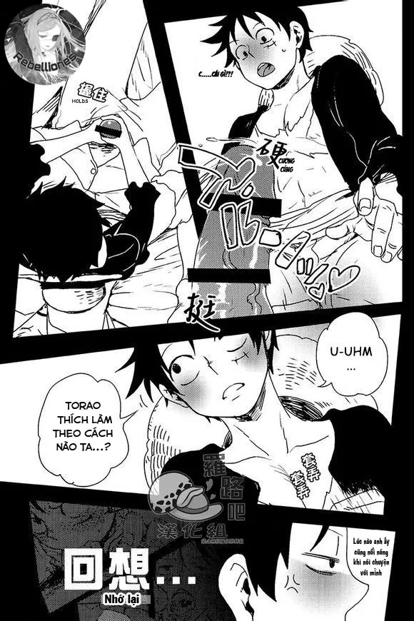 HentaiVN.net - Ảnh 9 - Trafalgar wa Gomugomu no Yume o Miru ka (One Piece) - Chap 1