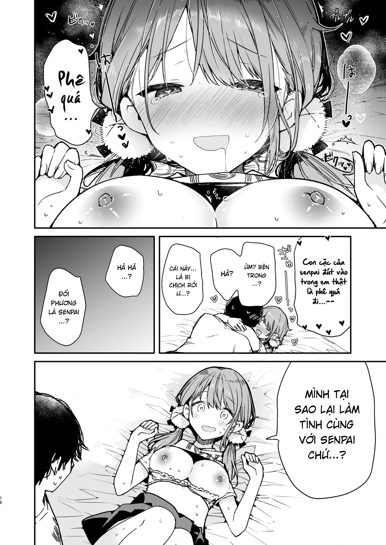 HentaiVN.net - Ảnh 18 - Nhỏ em wibu say khướt của tôi. [Tomodachi no Youna Otaku Kouhai to Deisui Ecchi] - Chap 1