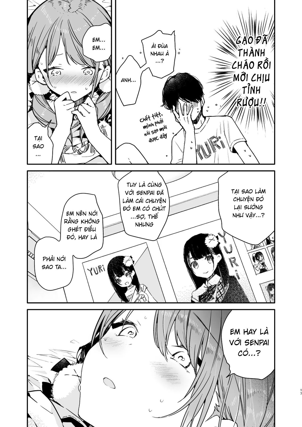 HentaiVN.net - Ảnh 19 - Nhỏ em wibu say khướt của tôi. [Tomodachi no Youna Otaku Kouhai to Deisui Ecchi] - Chap 1