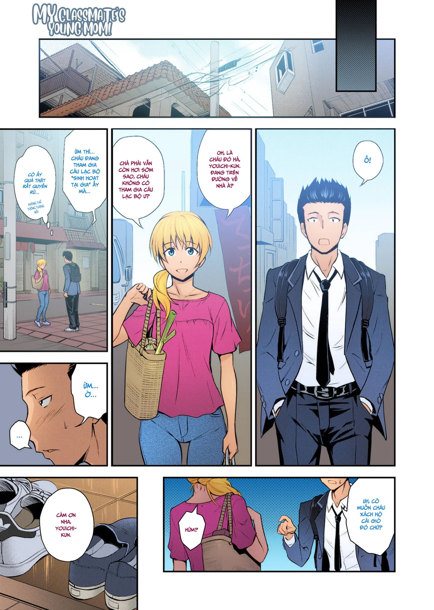 HentaiVN.net - Ảnh 6 - Người mẹ trẻ của bạn cùng lớp tôi! [Doukyuusei no Wakai Haha;My Classmate's Young Mom] - Chap 1