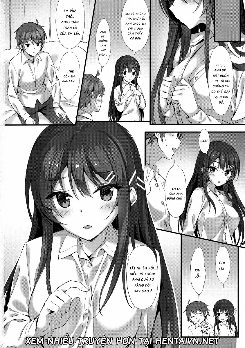 HentaiVN.net - Ảnh 22 - Mai Senpai to Ichatsukitai(Seishun Buta Yarou wa Bunny Girl Senpai no Yume o Minai) [I Want to Flirt With Mai-senpai ; 麻衣先輩といちゃつきたい] - Chap 1