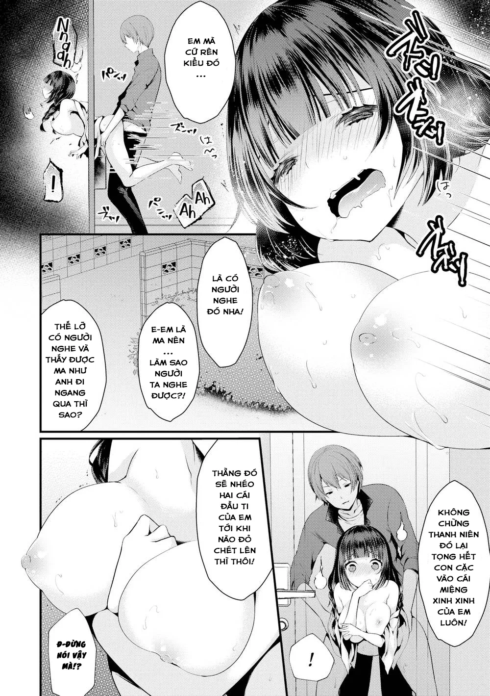 HentaiVN.net - Ảnh 9 - Ý Trời Cho Em Được Siêu Thoát Với Anh! [Mysterious! Stuck in the Midnight Door] - Chap 1