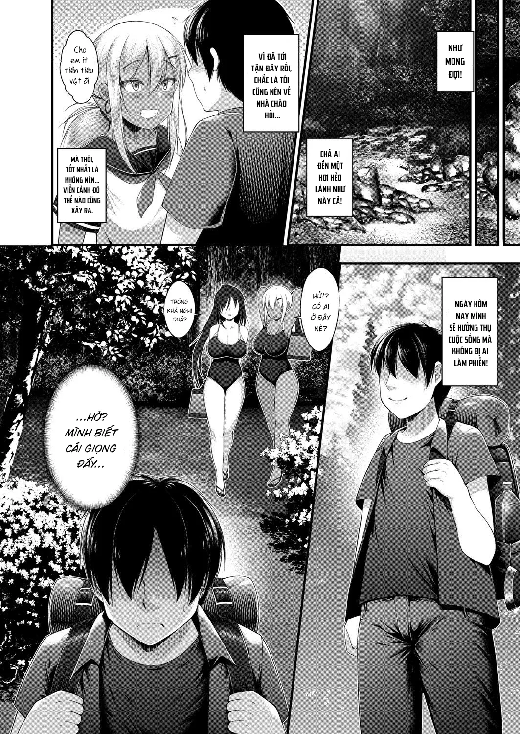 HentaiVN.net - Ảnh 5 - Hitori Camp o Shite itara Kuro Gal JK na Imouto to Imouto no Tomodachi ga Rannyuu shite kita Kekka Zenpen [Hitori Camp o Shite itara Kuro Gal JK na Imouto to Imouto no Tomodachi ga Rannyuu shite kita Kekka Zempen] - Chap 1
