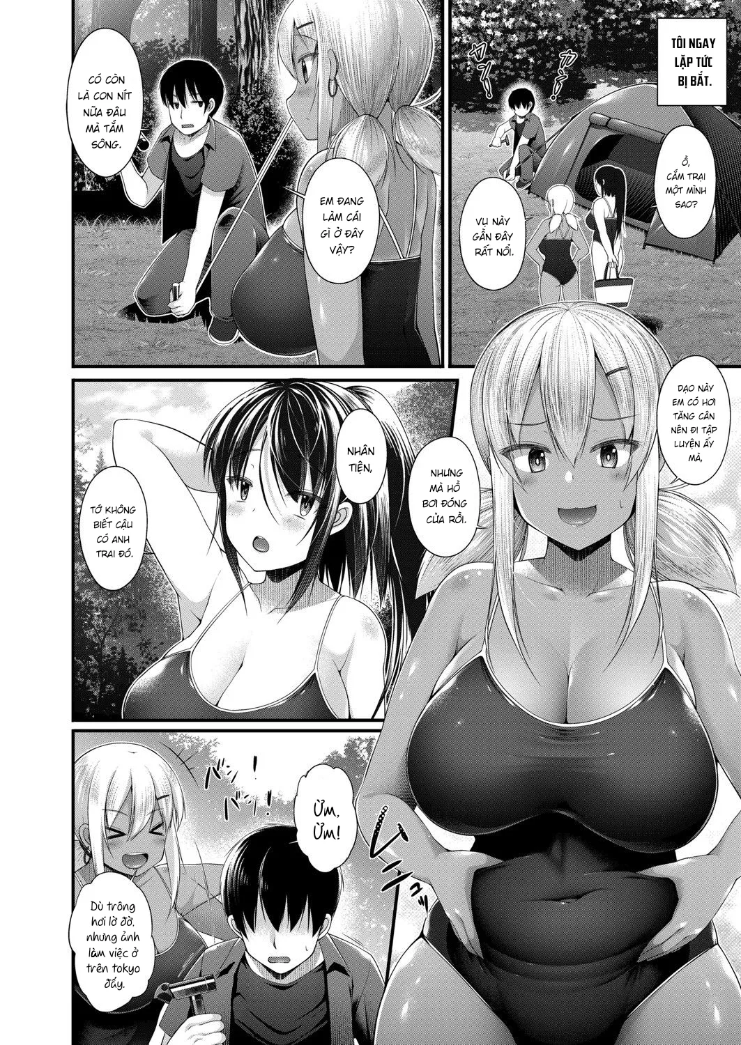 HentaiVN.net - Ảnh 7 - Hitori Camp o Shite itara Kuro Gal JK na Imouto to Imouto no Tomodachi ga Rannyuu shite kita Kekka Zenpen [Hitori Camp o Shite itara Kuro Gal JK na Imouto to Imouto no Tomodachi ga Rannyuu shite kita Kekka Zempen] - Chap 1