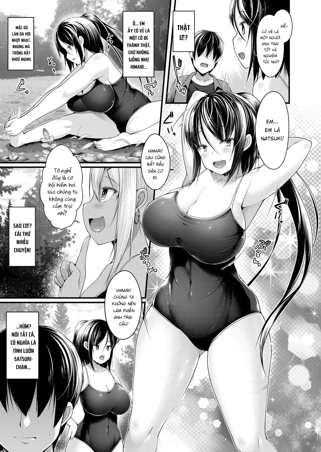 HentaiVN.net - Ảnh 8 - Hitori Camp o Shite itara Kuro Gal JK na Imouto to Imouto no Tomodachi ga Rannyuu shite kita Kekka Zenpen [Hitori Camp o Shite itara Kuro Gal JK na Imouto to Imouto no Tomodachi ga Rannyuu shite kita Kekka Zempen] - Chap 1