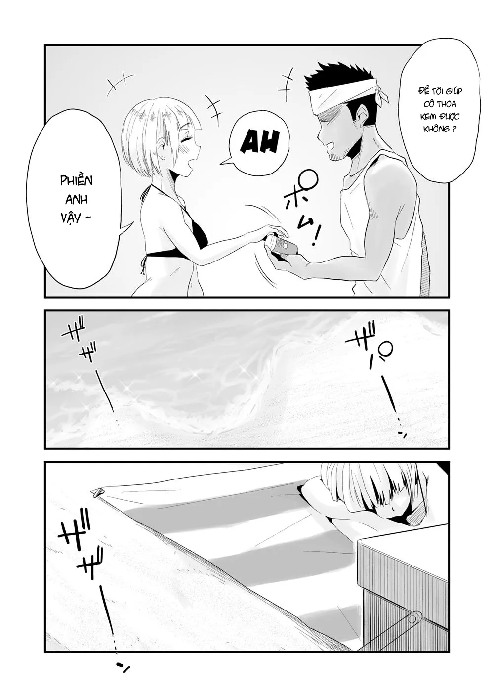 HentaiVN.net - Ảnh 12 - Mất vợ khi trong chuyến nghỉ hè [MY WIFE IS BEING TAKEN AWAY ~THE SEASIDE TOWN] - Chap 1