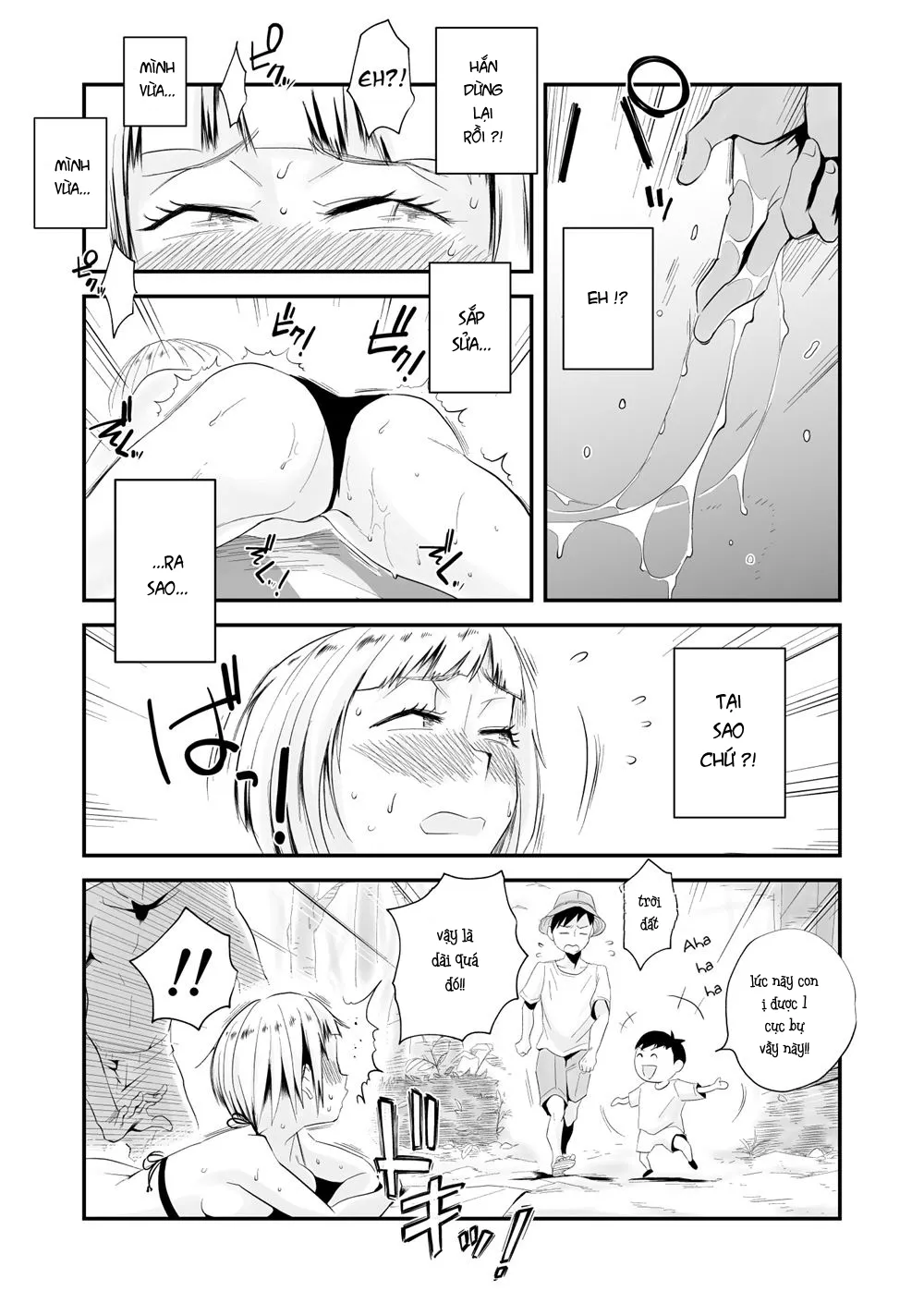 HentaiVN.net - Ảnh 23 - Mất vợ khi trong chuyến nghỉ hè [MY WIFE IS BEING TAKEN AWAY ~THE SEASIDE TOWN] - Chap 1