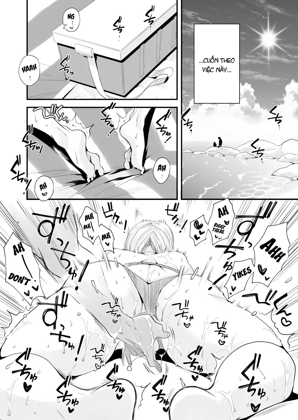 HentaiVN.net - Ảnh 26 - Mất vợ khi trong chuyến nghỉ hè [MY WIFE IS BEING TAKEN AWAY ~THE SEASIDE TOWN] - Chap 1