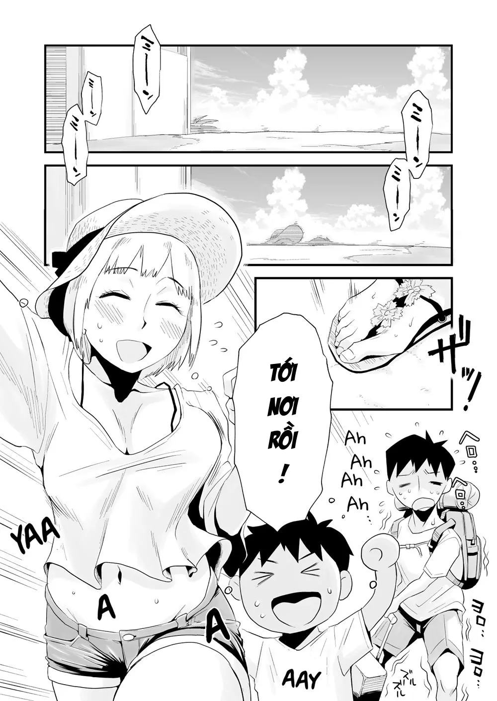 HentaiVN.net - Ảnh 3 - Mất vợ khi trong chuyến nghỉ hè [MY WIFE IS BEING TAKEN AWAY ~THE SEASIDE TOWN] - Chap 1