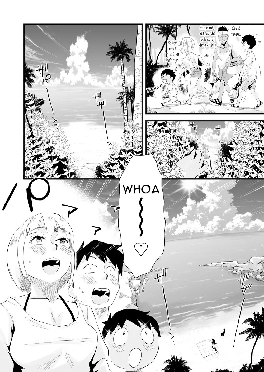 HentaiVN.net - Ảnh 8 - Mất vợ khi trong chuyến nghỉ hè [MY WIFE IS BEING TAKEN AWAY ~THE SEASIDE TOWN] - Chap 1