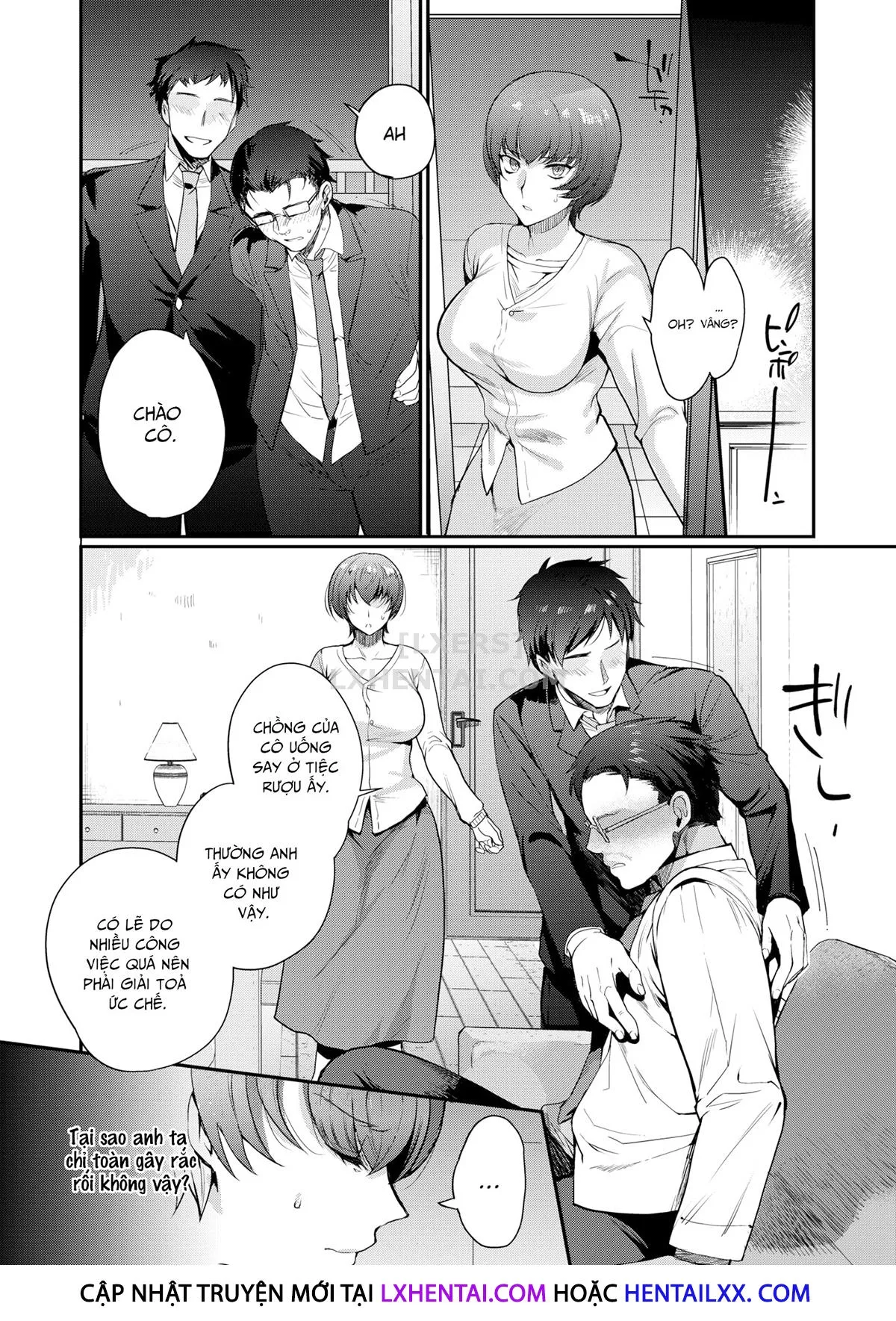 HentaiVN.net - Ảnh 6 - Housewife Day Break [Comic Shitsurakuten 2021-06] - Chap 1