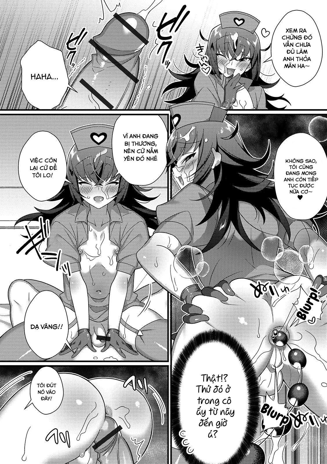 HentaiVN.net - Ảnh 11 - Cô y ta dâm đãng và buổi lấy tinh trùng ban đêm [Inran Nurse to Yoru no SaiSemen] - Chap 1