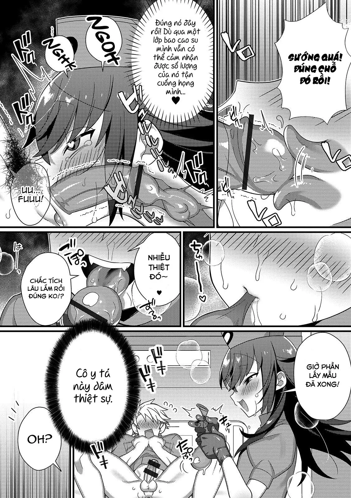 HentaiVN.net - Ảnh 7 - Cô y ta dâm đãng và buổi lấy tinh trùng ban đêm [Inran Nurse to Yoru no SaiSemen] - Chap 1