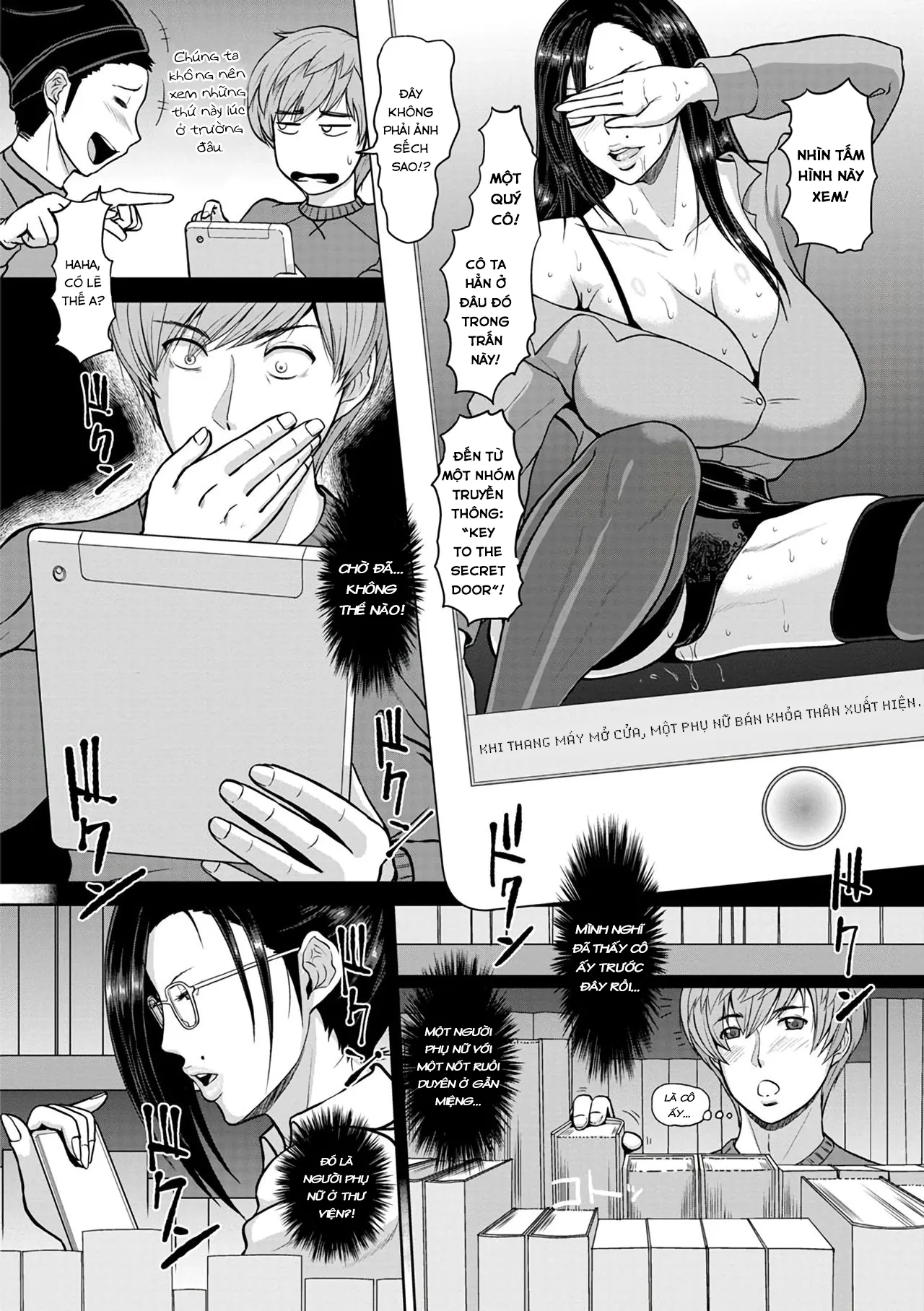 HentaiVN.net - Ảnh 5 - The Mature Pervert Lady in the Library [Toshokan no Jukuchijo] - Chap 1