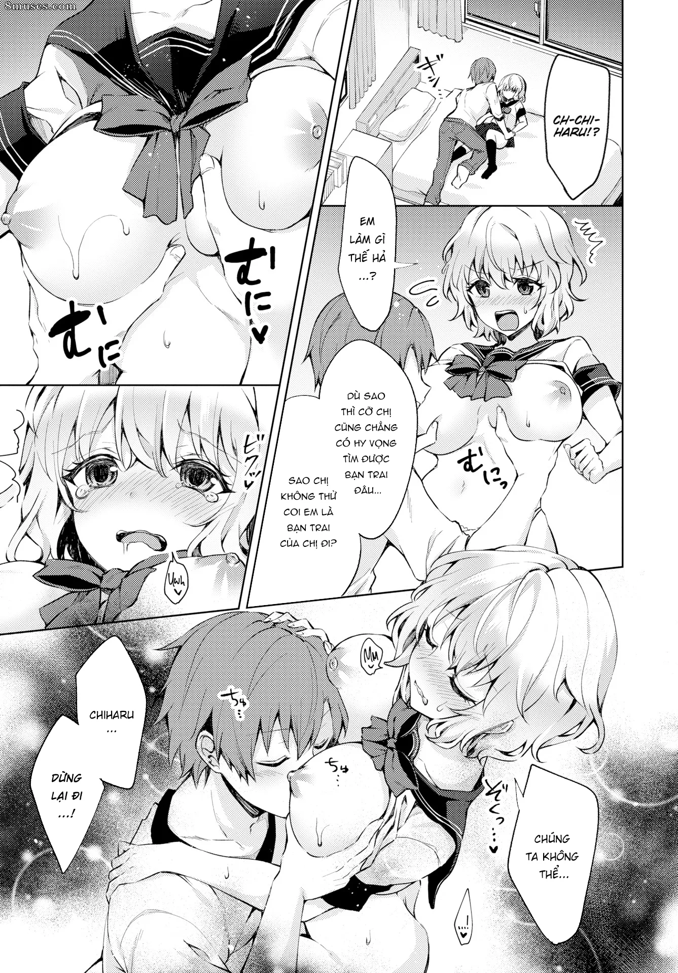 HentaiVN.net - Ảnh 6 - Chị gái tôi muốn quay lại tuổi còn xuân [Onee-Chan Datte Seishun Shitai!; Your Big Sister Wants to Feel Young Again] - Chap 1