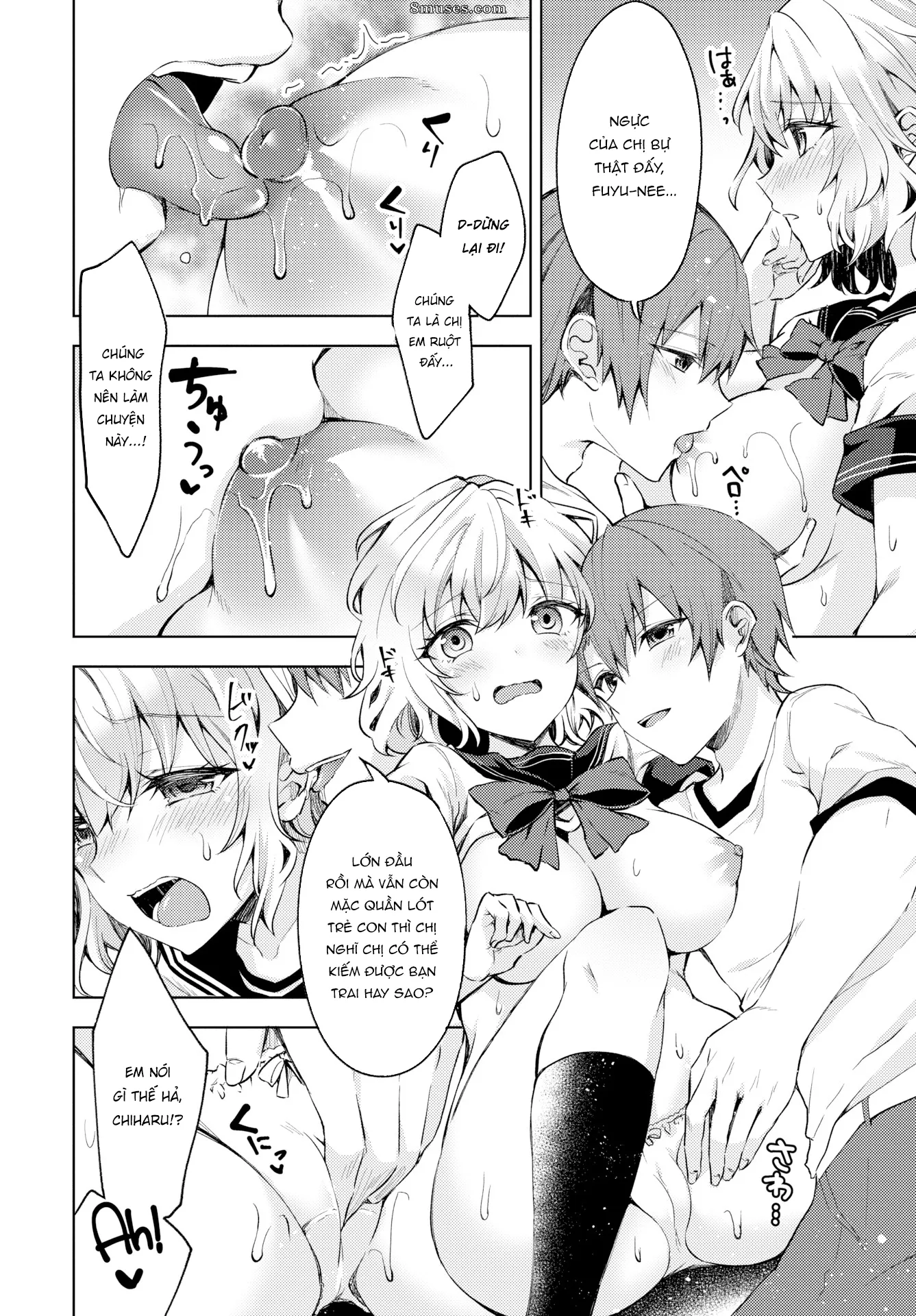 HentaiVN.net - Ảnh 7 - Chị gái tôi muốn quay lại tuổi còn xuân [Onee-Chan Datte Seishun Shitai!; Your Big Sister Wants to Feel Young Again] - Chap 1