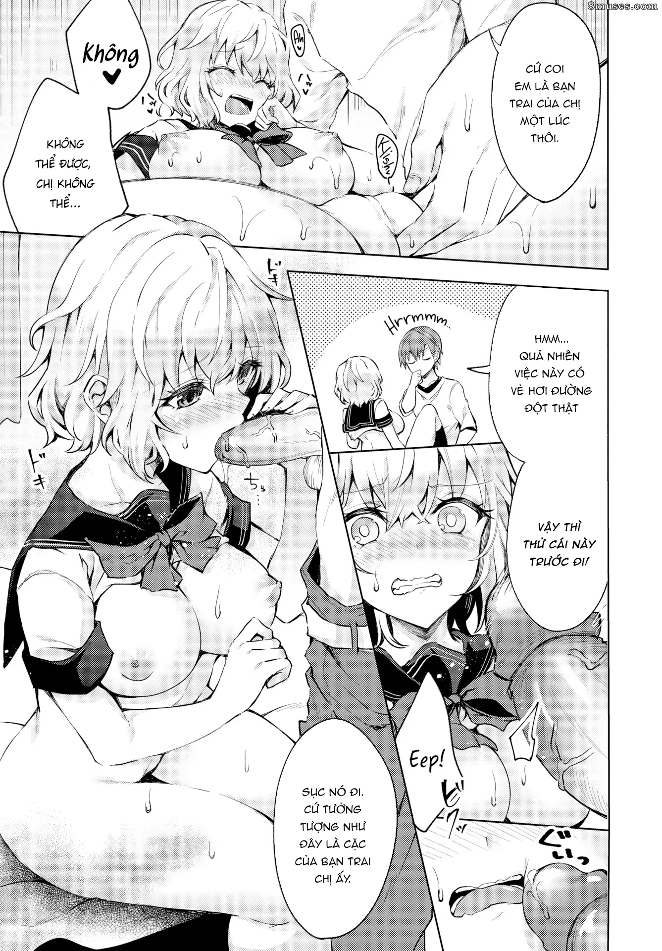 HentaiVN.net - Ảnh 8 - Chị gái tôi muốn quay lại tuổi còn xuân [Onee-Chan Datte Seishun Shitai!; Your Big Sister Wants to Feel Young Again] - Chap 1
