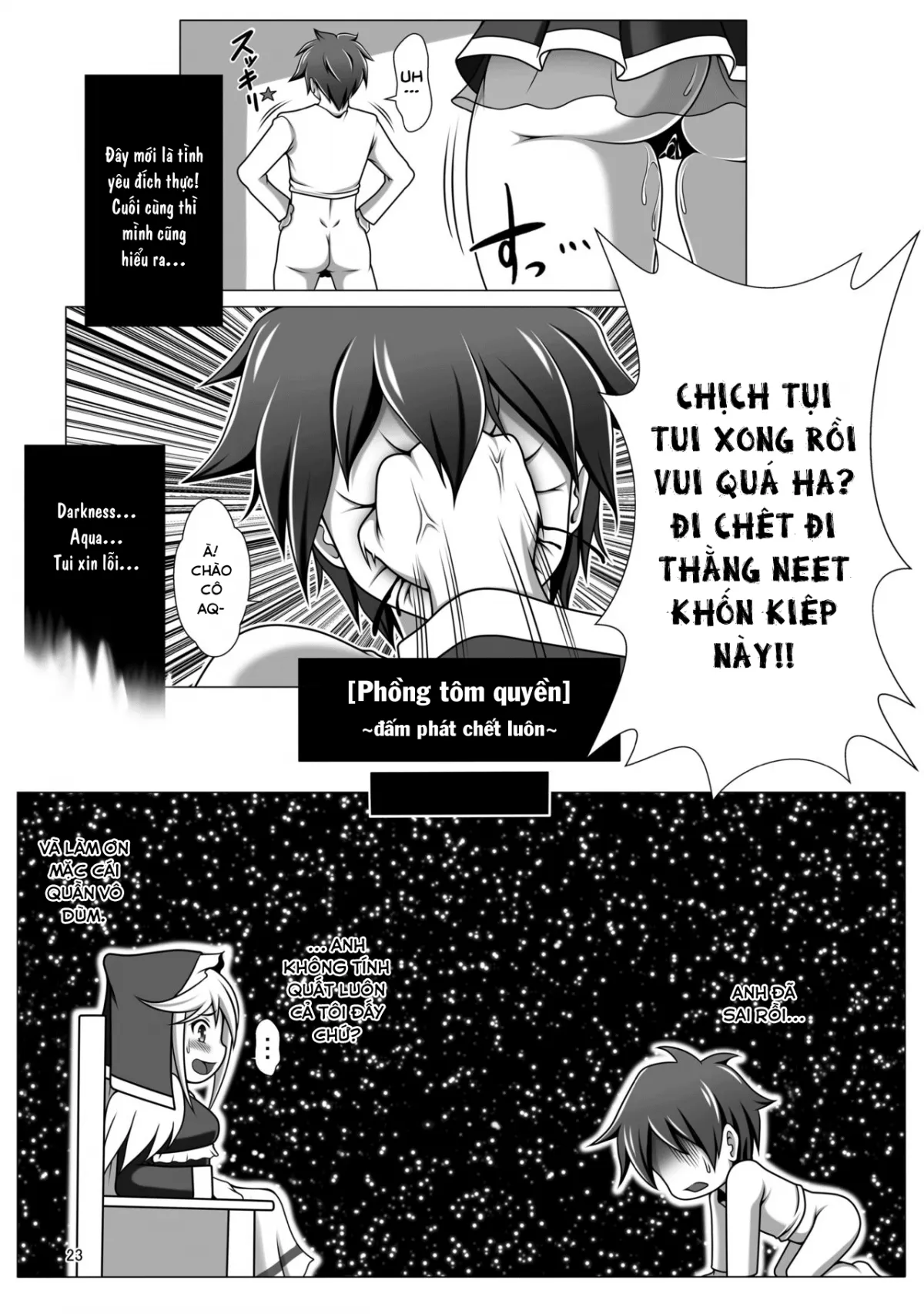 HentaiVN.net - Ảnh 22 - Kế hoạch lập dàn Harem của Kazuma! (Kono Subarashii Sekai ni Syukufuku o!) [Kono Koukando nara Sorosoro Harem Ikerun ja ne? | This Feels So Good Maybe We Should Start A Harem? ~RST 05~ (Kono Subarashii Sekai ni Syukufuku o!)] - Chap 1