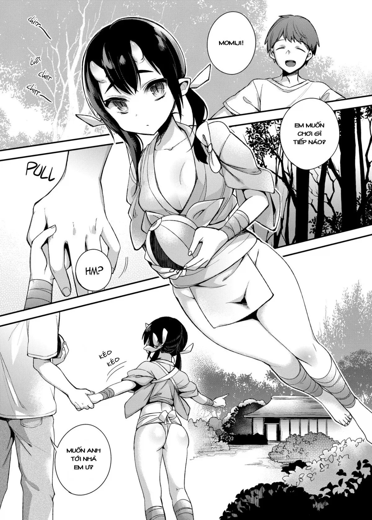 HentaiVN.net - Ảnh 4 - Oni no Oyako wa Hito no Osu to Kozukuri ga Shitai [Mating with Oni ~Daughter Chapter~] - Chap 1